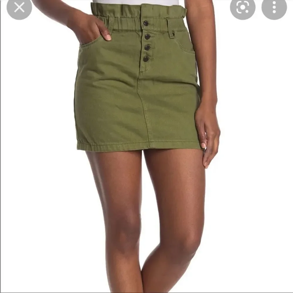 NWT blank nyc‎ olive green skirt 26